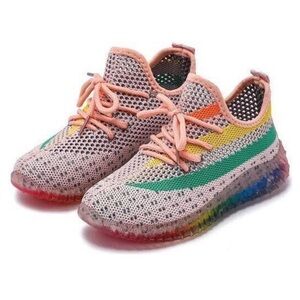 Lola + The Boys Rainbow Mesh Kids Sneakers